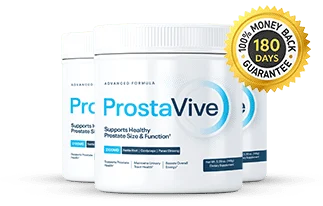 ProstaVive three-container bundle with 180-day guarantee seal