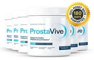 ProstaVive six-container bundle with 180-day guarantee seal
